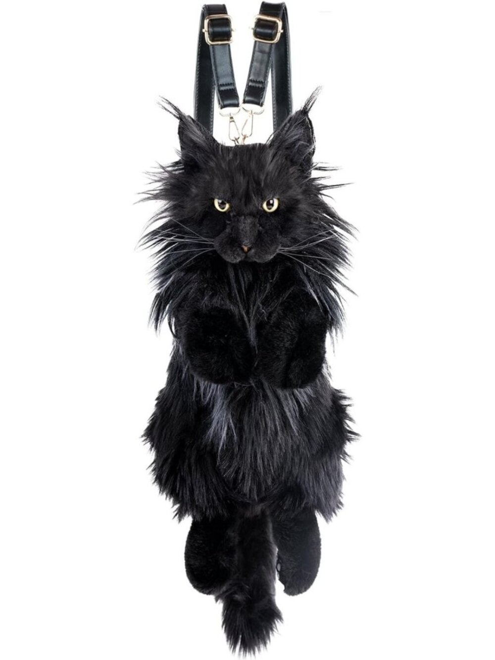 Handmade Plush Cat Backpack | Realistic Stuffed Animal Bag for Kids & Adults